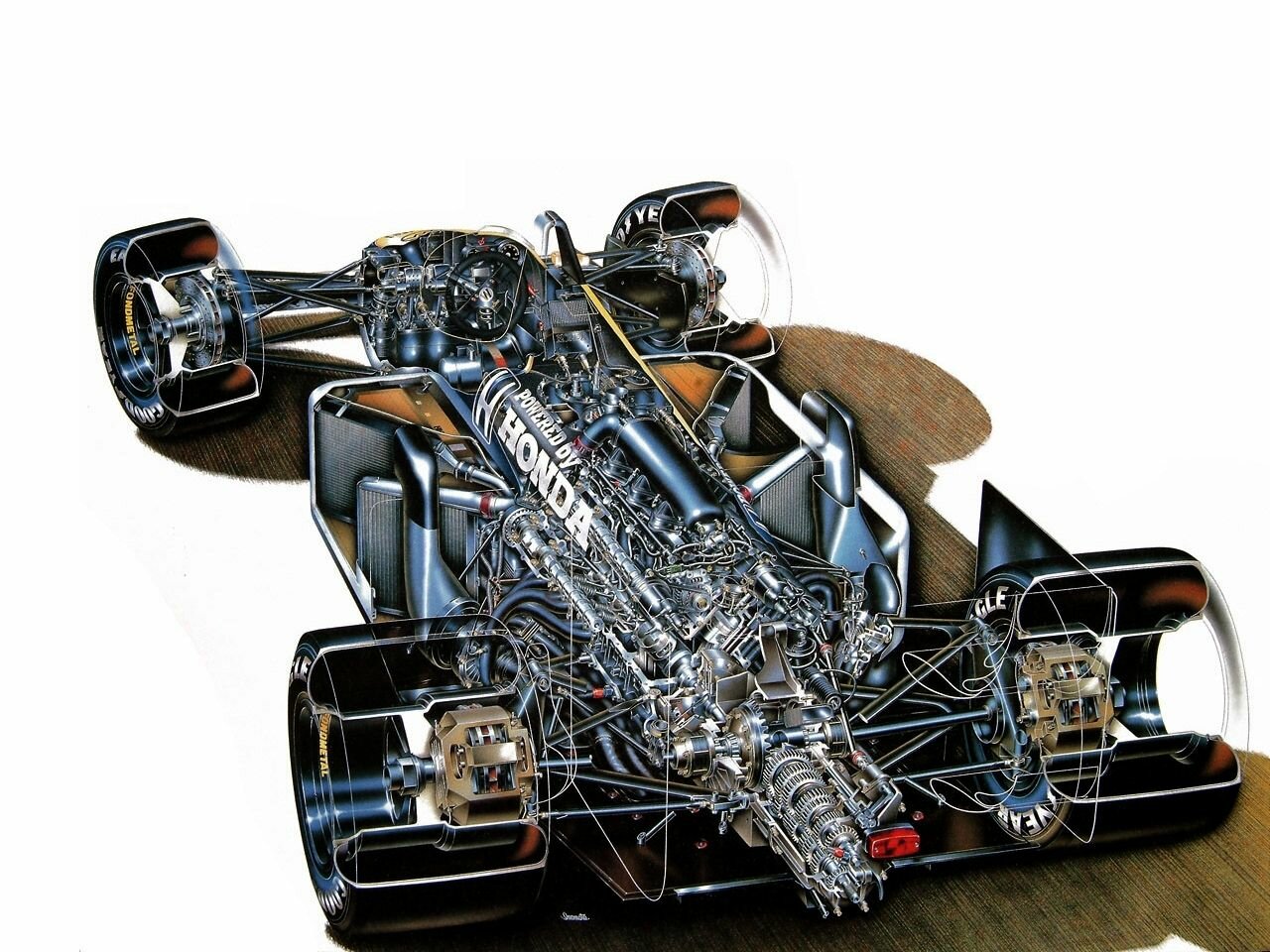 Мотор болида f1